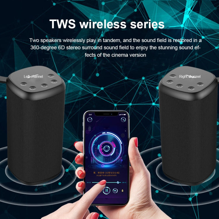 ZEALOT S35 Portable Heavy Bass Stereo Wireless Bluetooth Speaker with Built-in Mic, Support Hands-Free Call & TF Card & AUX (Black) - free shipping - PMC Jewellery - Order now!