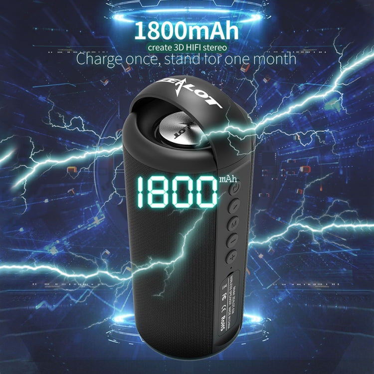 ZEALOT S36 Portable Heavy Bass Wireless Bluetooth Speaker with Built-in Mic, Support Hands-Free Call & TF Card & AUX (Black) - free shipping - PMC Jewellery - Order now!