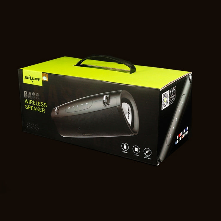 ZEALOT S38 Portable Subwoofer Wireless Bluetooth Speaker with Built-in Mic, Support Hands-Free Call & TF Card & AUX (Blue) - free shipping - PMC Jewellery - Order now!