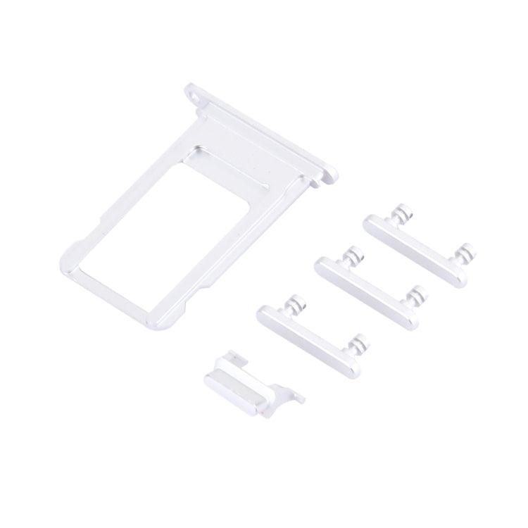 Card Tray + Volume Control Key + Power Button + Mute Switch Vibrator Key for iPhone 7 Plus(Silver) - iPhone 7 Plus Parts by PMc TechLife | Online Shopping South Africa | PMc TechLife | Buy Now Pay Later Mobicred