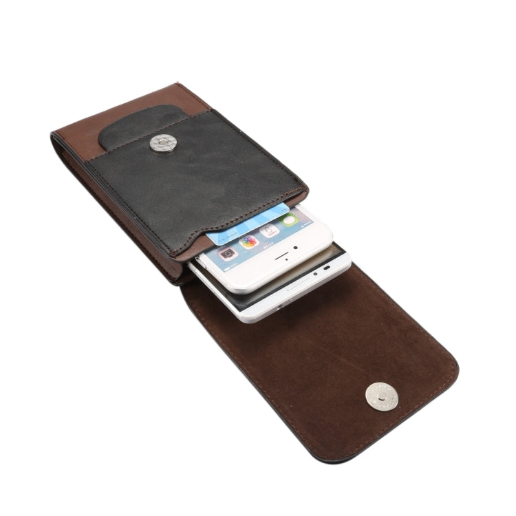 6.3 inch and Below Universal Crazy Horse Texture 3 Pouches Vertical Flip Leather Case with Belt Hole & Climbing Buckle for Galaxy Note 8, Sony, Huawei, Meizu, Lenovo, ASUS, Cubot, Oneplus, Oukitel, Xiaomi, DOOGEE, Vkworld, and other Smartphones(Brown) - More iPhone Cases by PMC TechLife | Online Shopping South Africa | PMC TechLife | Buy Now Pay Later Mobicred
