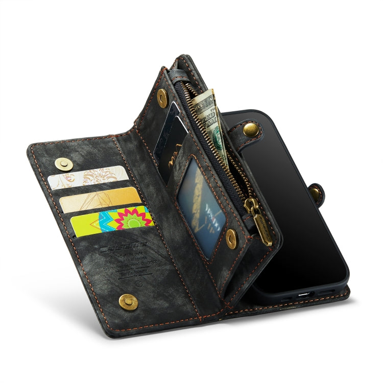 CaseMe for iPhone 8 Plus & 7 Plus   Multifunctional Leather Billfold with Detachable Magnetic PC Back Protective Case & Holder & 11 Card Slots & 3 Cash Slots & 1 Zipper Wallet & 2 Photo Frames & 3 Magnetic Clasps(Black) - free shipping - PMC Jewellery - Order now!