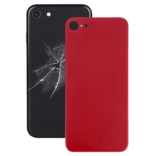 Easy Replacement Big Camera Hole Glass Back Battery Cover with Adhesive for iPhone 8(Red) - iPhone 8 Parts by PMc TechLife | Online Shopping South Africa | PMc TechLife | Buy Now Pay Later Mobicred