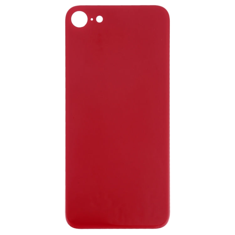 Easy Replacement Big Camera Hole Glass Back Battery Cover with Adhesive for iPhone 8(Red) - iPhone 8 Parts by PMc TechLife | Online Shopping South Africa | PMc TechLife | Buy Now Pay Later Mobicred