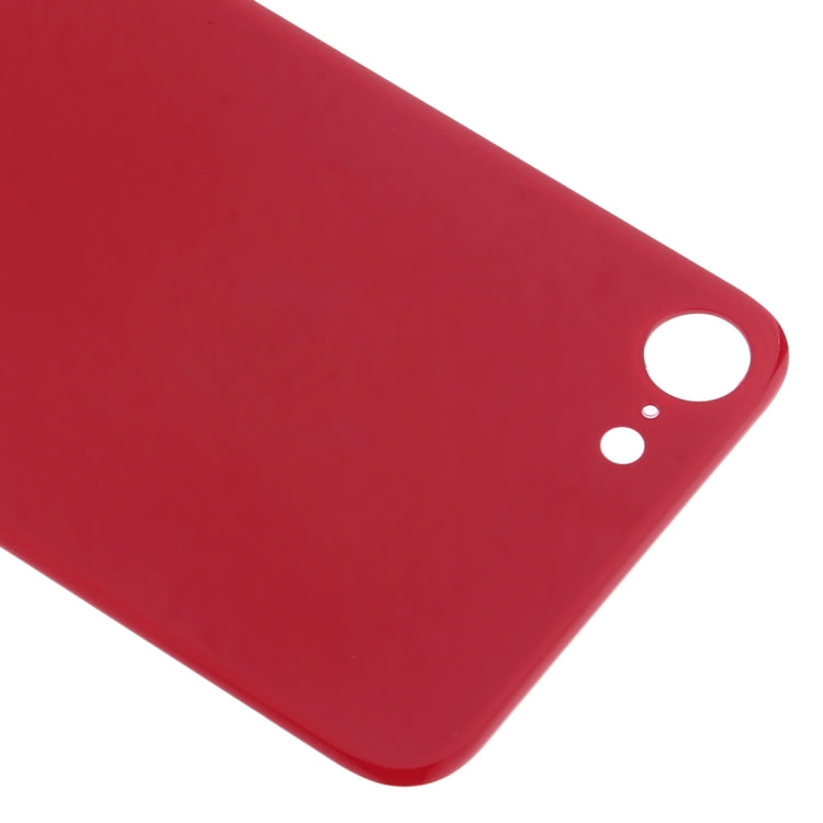 Easy Replacement Big Camera Hole Glass Back Battery Cover with Adhesive for iPhone 8(Red) - iPhone 8 Parts by PMc TechLife | Online Shopping South Africa | PMc TechLife | Buy Now Pay Later Mobicred