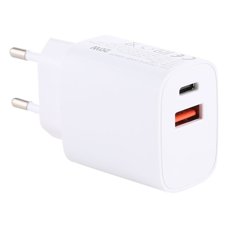 T085 20W USB + Type-C Fast Charging Travel Power Adapter, EU Plug - free shipping - PMC Jewellery - Order now!