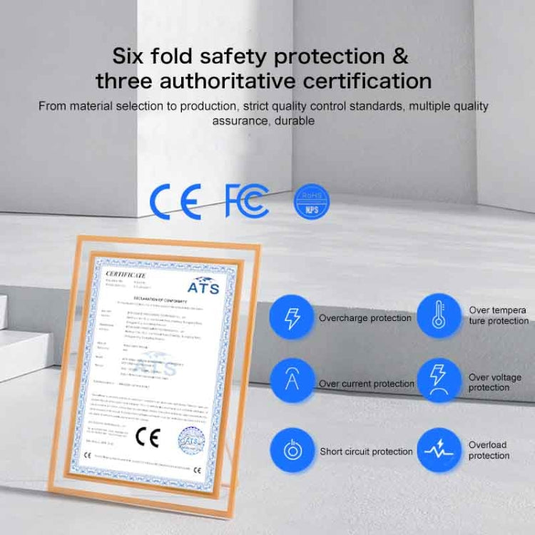 ROCK SPACE HGF-058EU-A T48 QC3.0 USB Single Port Travel Charger, EU Plug - USB Charger by ROCK | Online Shopping South Africa | PMC TechLife | Buy Now Pay Later Mobicred