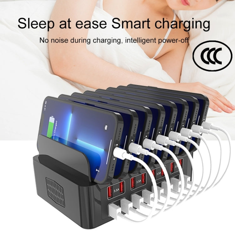 YFY-A55 150W 16 x USB Ports Smart Charging Station with Phone & Tablet Stand, AU Plug - Multifunction Charger by PMC TechLife | Online Shopping South Africa | PMC TechLife