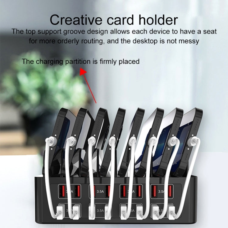 YFY-A55 150W 16 x USB Ports Smart Charging Station with Phone & Tablet Stand, AU Plug - Multifunction Charger by PMC TechLife | Online Shopping South Africa | PMC TechLife