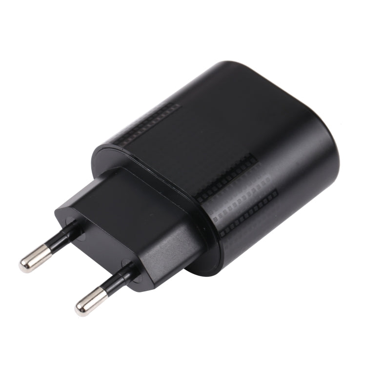 LZ-2117 18W QC3.0 3.1A USB Fast Charger, EU Plug(Black) - USB Charger by PMC Jewellery | Online Shopping South Africa | PMC Jewellery | Buy Now Pay Later Mobicred