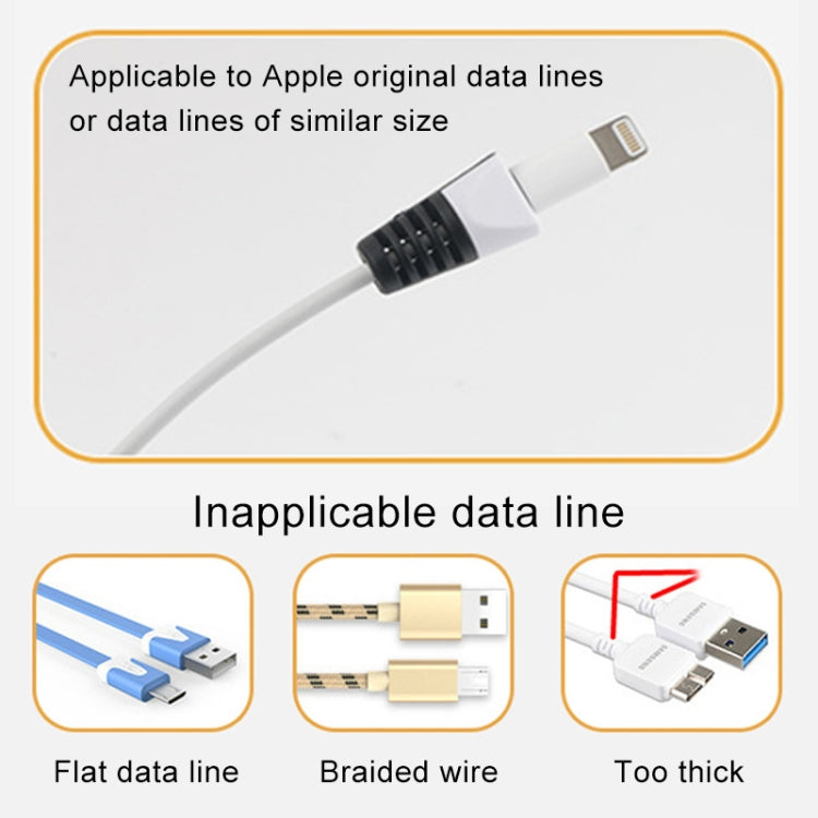 2 PCS Anti-break USB Charge Cable Winder Protective Case Protection Sleeve(Baby Blue) - free shipping - PMC Jewellery - Order now!