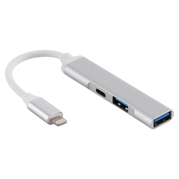 S-206 3 in 1 8 Pin Male to 2 x USB 3.0 + 8 Pin Female Camera Reader Adapter - Converter & Adapter by PMC Jewellery | Online Shopping South Africa | PMC Jewellery | Buy Now Pay Later Mobicred