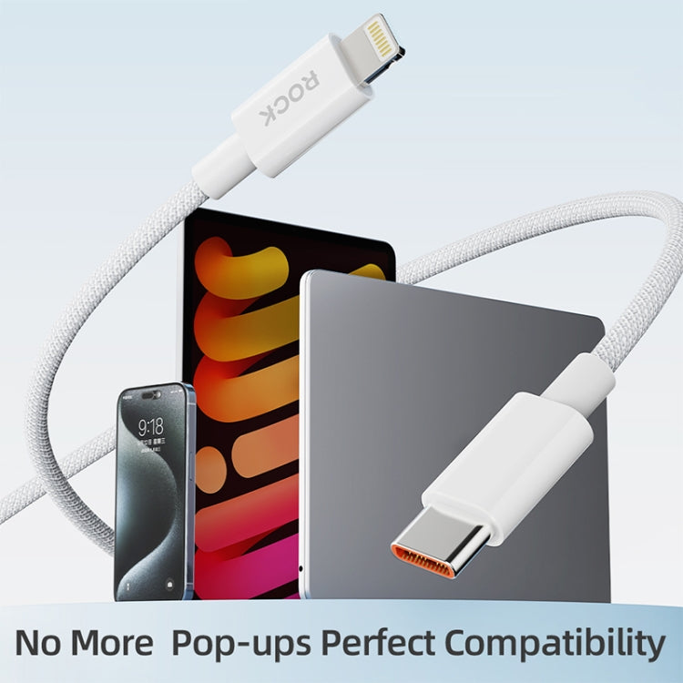 ROCK Z20 1m PD27W USB-C / Type-C to 8 Pin Fast Charging Data Cable - free shipping - PMC Jewellery - Order now!