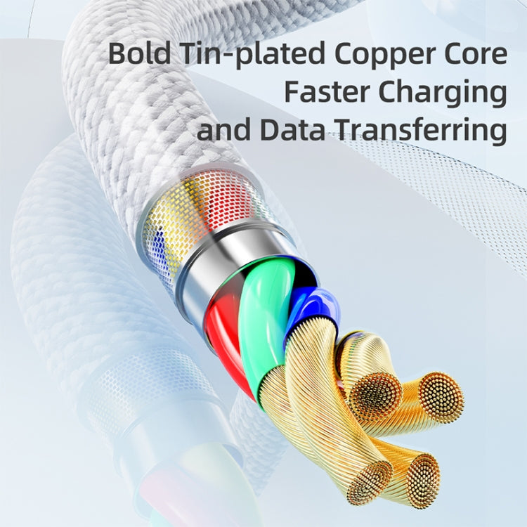 ROCK Z20 1m PD27W USB-C / Type-C to 8 Pin Fast Charging Data Cable - free shipping - PMC Jewellery - Order now!