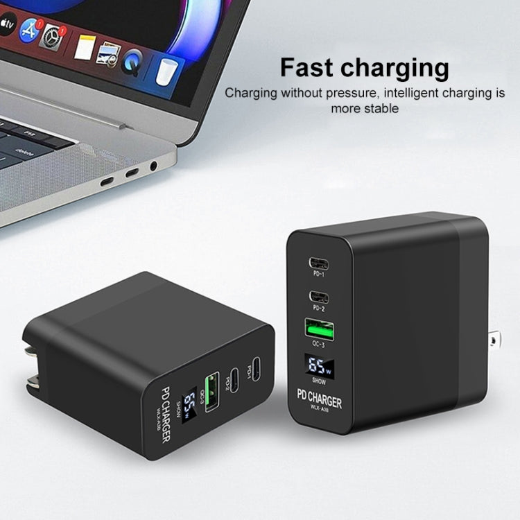 A3B 65W Output USB-C / Type-C x 2 + USB HUB PD Charger, US Plug - free shipping - PMC Jewellery - Order now!