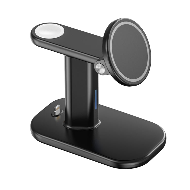 JJT-A70 15W 3 in 1 Multifunctional Magnetic Wireless Charging Holder (Black) - Wireless Charger by PMC Jewellery | Online Shopping South Africa | PMC Jewellery | Buy Now Pay Later Mobicred