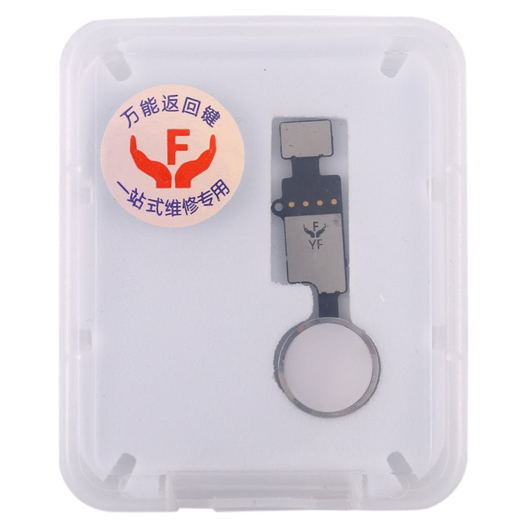 Home Button (3rd ) with Flex Cable (Not Supporting Fingerprint Identification) for iPhone 8 Plus / 7 Plus / 8 / 7(Silver) - Button & Card Slots by PMC TechLife | Online Shopping South Africa | PMC TechLife | Buy Now Pay Later Mobicred