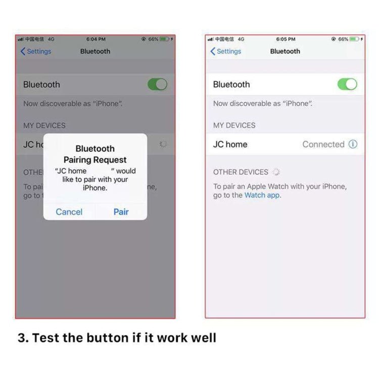 Home Button (3rd ) with Flex Cable (Not Supporting Fingerprint Identification) for iPhone 8 Plus / 7 Plus / 8 / 7(Pink) - Button & Card Slots by PMC TechLife | Online Shopping South Africa | PMC TechLife | Buy Now Pay Later Mobicred