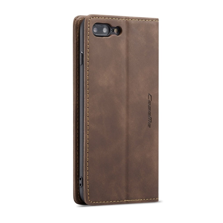 CaseMe-013 Multifunctional Retro Frosted Horizontal Flip Leather Case for iPhone 7 Plus / 8 Plus, with Card Slot & Holder & Wallet(Coffee) - More iPhone Cases by CaseMe | Online Shopping South Africa | PMC Jewellery | Buy Now Pay Later Mobicred