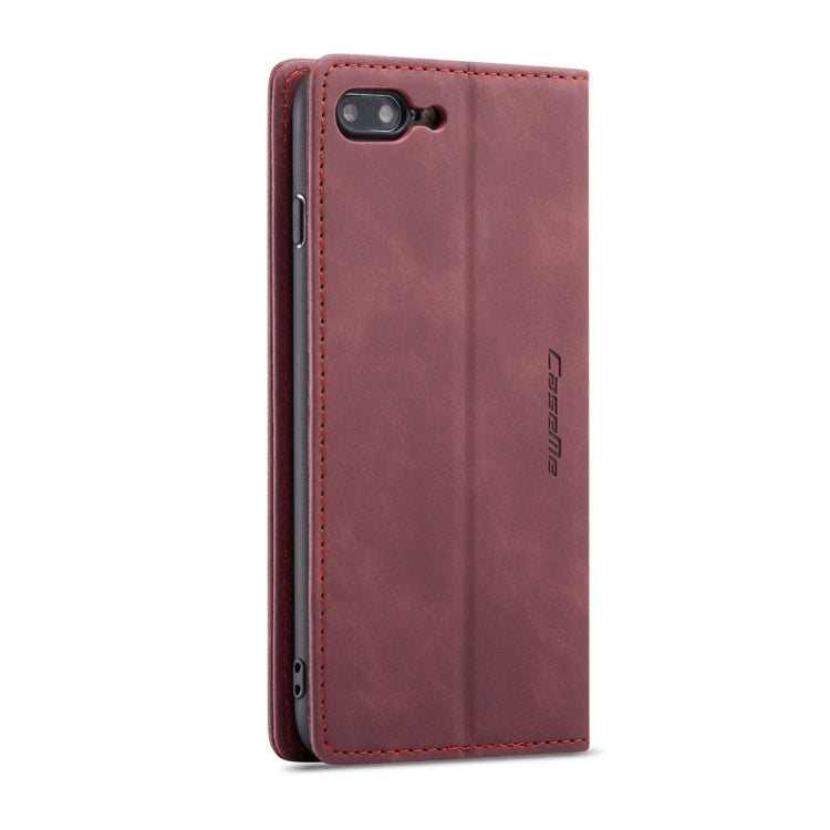 CaseMe-013 Multifunctional Retro Frosted Horizontal Flip Leather Case for iPhone 7 Plus / 8 Plus, with Card Slot & Holder & Wallet(Khaki) - free shipping - PMC Jewellery - Order now!