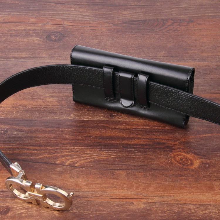 5.5-5.7 inch A1 Universal PU Tabby Texture Cross Section Plug-in Card Waist Bag, For iPhone, Samsung, Sony, Huawei, Meizu, Lenovo, ASUS, Oneplus, Xiaomi, Cubot, Ulefone, Letv, DOOGEE, Vkworld, and other - More iPhone Cases by PMC TechLife | Online Shopping South Africa | PMC TechLife | Buy Now Pay Later Mobicred