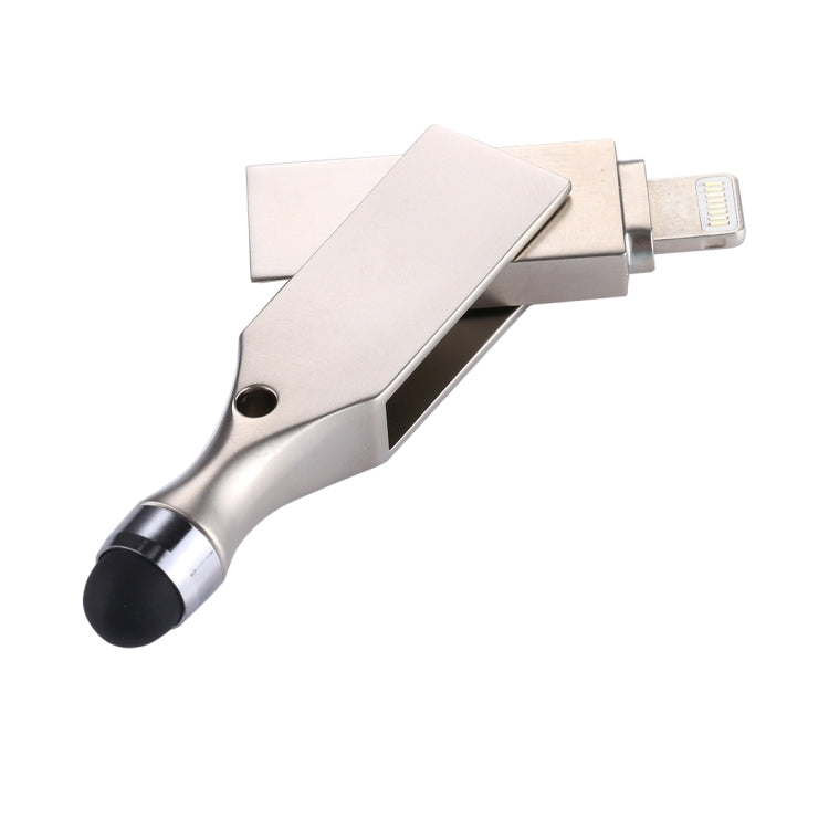 RQW-10E 2 in 1 USB 2.0 & 8 Pin 32GB Flash Drive with Stylus Pen, for iPhone & iPad & iPod & Most Android Smartphones & PC Computer - free shipping - PMC Jewellery - Order now!