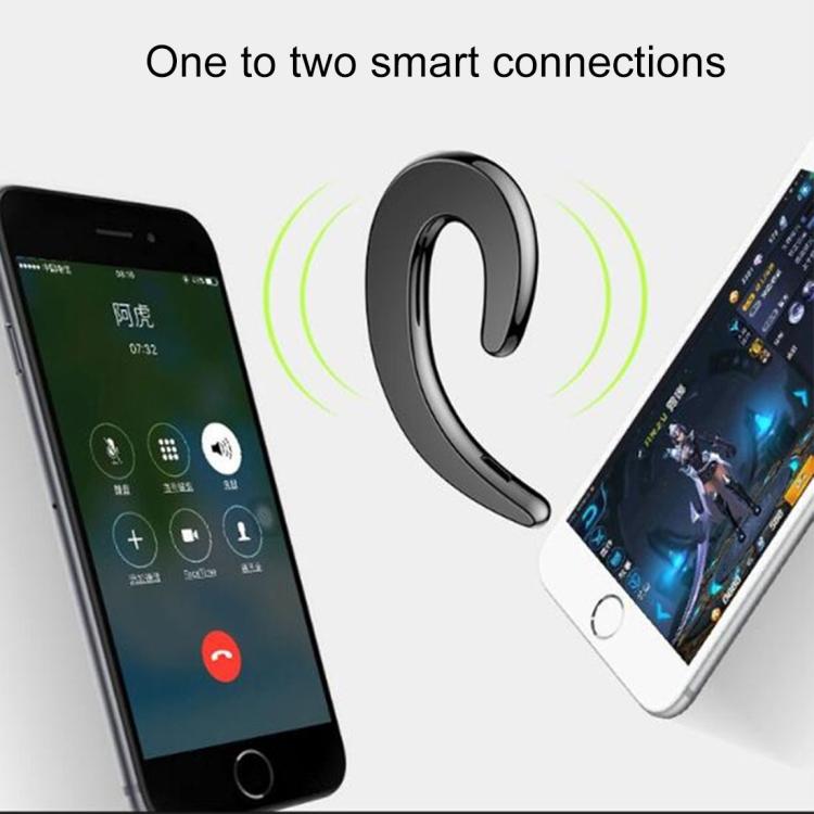 B18 Bone Conduction Bluetooth V4.1 Sports Headphone Earhook Headset, For iPhone, Samsung, Huawei, Xiaomi, HTC and Other Smart Phones or Other Bluetooth Audio Devices(Silver) - free shipping - PMC TechLife - Order now!