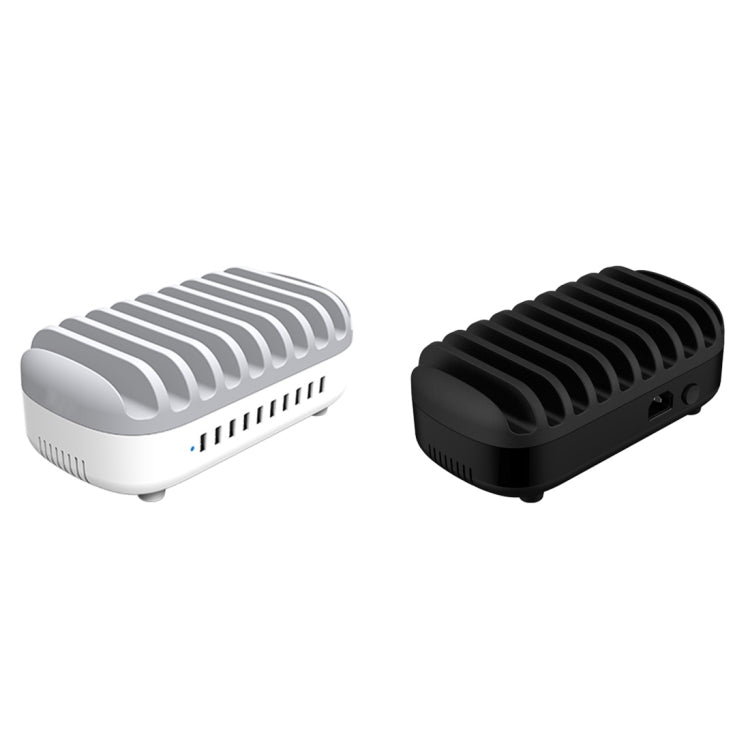 ORICO DUK-10P 120W 10 USB Ports Smart Charging Station with Phone & Tablet Stand, UK Plug(White) - free shipping - PMC Jewellery - Order now!