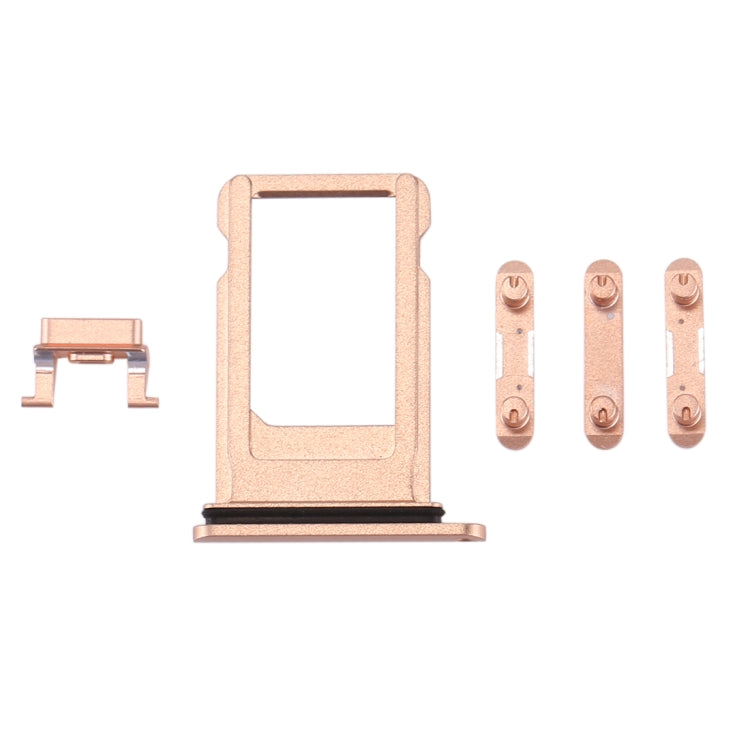 Card Tray + Volume Control Key + Power Button + Mute Switch Vibrator Key for iPhone 8 Plus(Gold) - iPhone 8 Plus Parts by PMc TechLife | Online Shopping South Africa | PMc TechLife | Buy Now Pay Later Mobicred