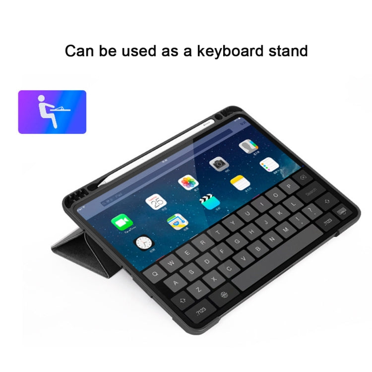 Horizontal Flip Leather Case with Pen Slot Three-folding Holder & Wake-up / Sleep Function for iPad Air 13 2024 / Pro 12.9 (2018)(Black) - iPad Pro 12.9 (2018) Cases by PMC TechLife | Online Shopping South Africa | PMC TechLife | Buy Now Pay Later Mobicred