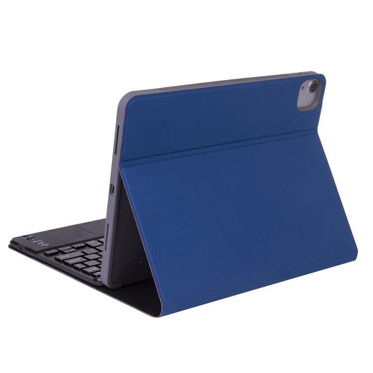 X-11BC Skin Plain Texture Detachable Bluetooth Keyboard Tablet Case for iPad Pro 11 inch 2020 / 2018, with Touchpad & Pen Slot(Blue) - For iPad Pro by PMC TechLife | Online Shopping South Africa | PMC TechLife