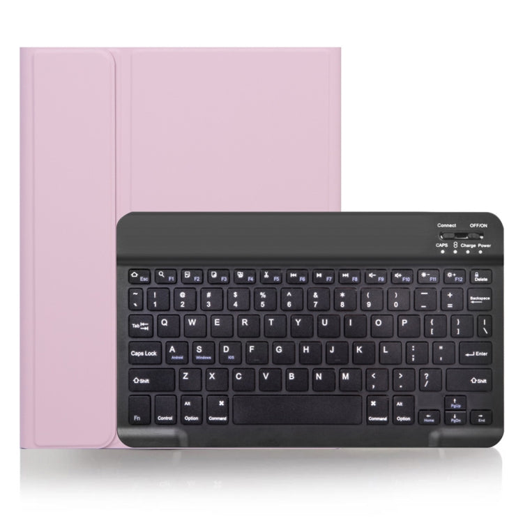 X-11B Skin Plain Texture Detachable Bluetooth Keyboard Tablet Case for iPad Pro 11 inch 2020 / 2018, with Pen Slot (Pink) - For iPad Pro by PMC TechLife | Online Shopping South Africa | PMC TechLife