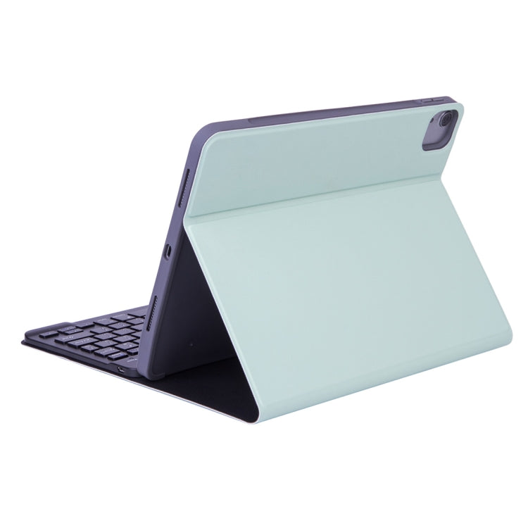 X-11B Skin Plain Texture Detachable Bluetooth Keyboard Tablet Case for iPad Pro 11 inch 2020 / 2018, with Pen Slot (Green) - For iPad Pro by PMC TechLife | Online Shopping South Africa | PMC TechLife | Buy Now Pay Later Mobicred