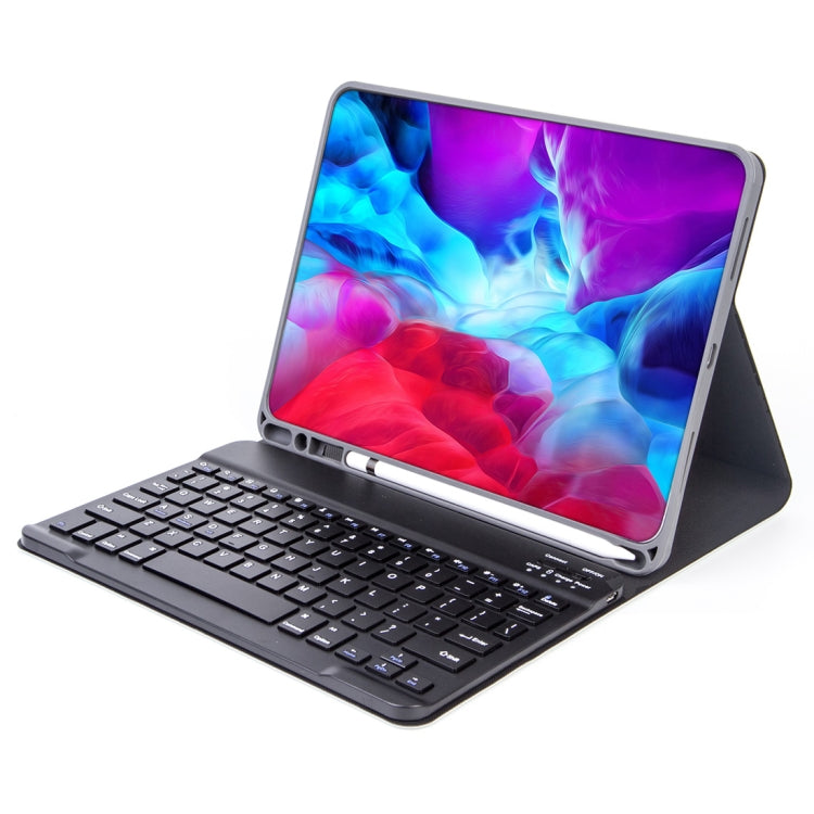 X-11B Skin Plain Texture Detachable Bluetooth Keyboard Tablet Case for iPad Pro 11 inch 2020 / 2018, with Pen Slot (Light Purple) - For iPad Pro by PMC TechLife | Online Shopping South Africa | PMC TechLife