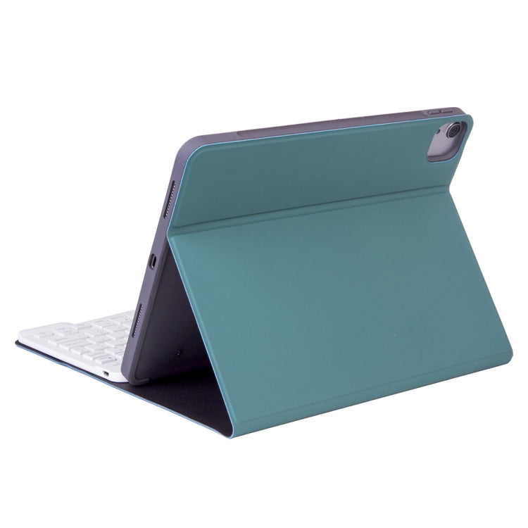 X-11B Skin Plain Texture Detachable Bluetooth Keyboard Tablet Case for iPad Pro 11 inch 2020 / 2018, with Pen Slot (Dark Green) - For iPad Pro by PMC TechLife | Online Shopping South Africa | PMC TechLife