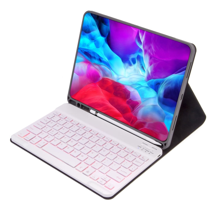X-11BS Skin Plain Texture Detachable Bluetooth Keyboard Tablet Case for iPad Pro 11 inch 2020 / 2018, with Pen Slot & Backlight (Green) - For iPad Pro by PMC TechLife | Online Shopping South Africa | PMC TechLife