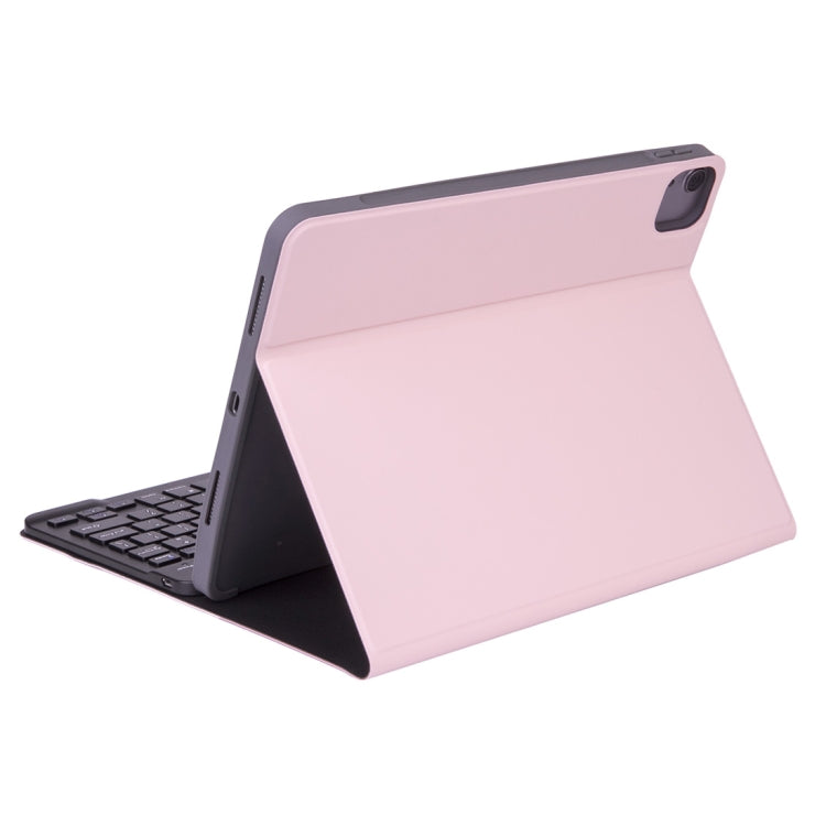 X-11BS Skin Plain Texture Detachable Bluetooth Keyboard Tablet Case for iPad Pro 11 inch 2020 / 2018, with Pen Slot & Backlight (Pink) - free shipping - PMC TechLife - Order now!