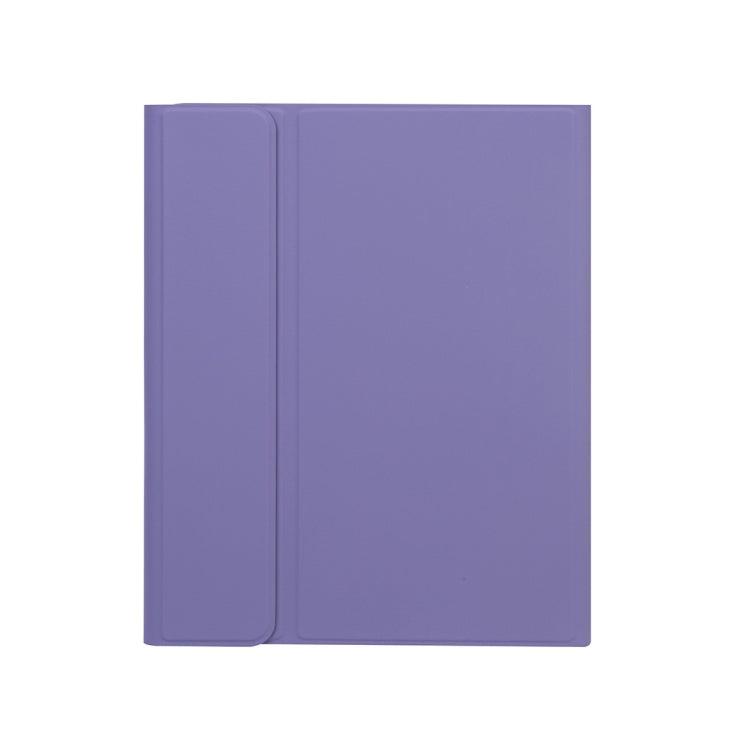 X-11BS Skin Plain Texture Detachable Bluetooth Keyboard Tablet Case for iPad Pro 11 inch 2020 / 2018, with Pen Slot & Backlight (Light Purple) - For iPad Pro by PMC TechLife | Online Shopping South Africa | PMC TechLife