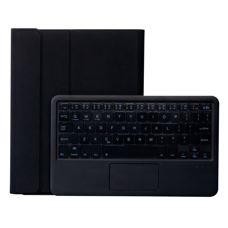 YT11B-A Detachable Candy Color Bluetooth Keyboard Leather Tablet Case with Touch Pad & Pen Slot & Holder for iPad Pro 11 2022 / 2021 / Air 5 / Air 4 (Black) - For iPad Pro by PMC Jewellery | Online Shopping South Africa | PMC Jewellery | Buy Now Pay Later Mobicred