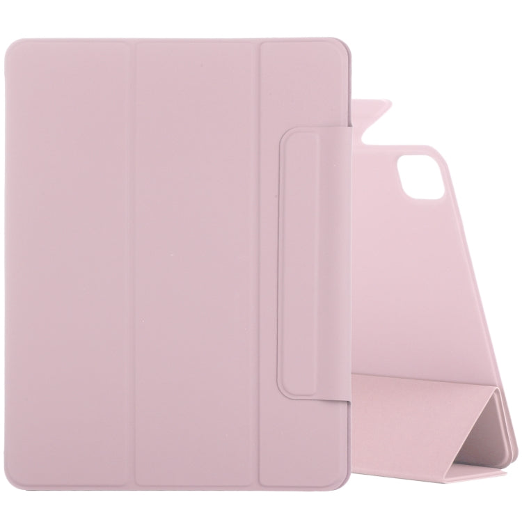 For iPad Air 13 2024 / Pro 12.9 2020 Double-sided Magnetic Flip PU Leather Tablet Case With Holder & Sleep / Wake-up Function(Rose Gold) - iPad Pro 12.9 (2020) Cases by PMC TechLife | Online Shopping South Africa | PMC TechLife | Buy Now Pay Later Mobicred