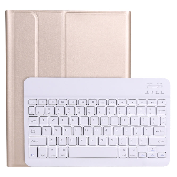 A11B Bluetooth 3.0 Ultra-thin ABS Detachable Bluetooth Keyboard Leather Tablet Case with Holder & Pen Slot for iPad Pro 11 2022 / 2021 / Air 5 / Air 4 (Gold) - For iPad Pro by PMC Jewellery | Online Shopping South Africa | PMC Jewellery | Buy Now Pay Later Mobicred