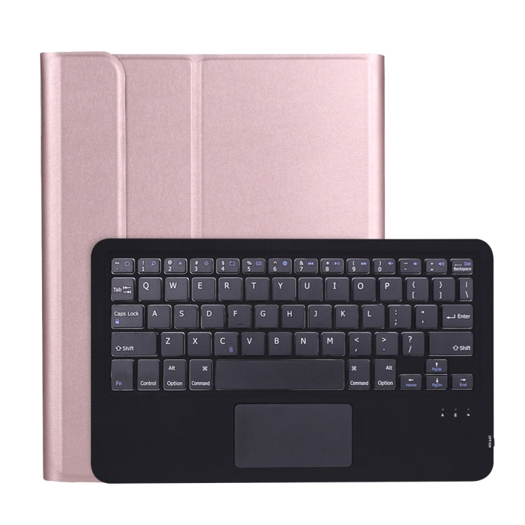 A11B-A Ultra-thin ABS Detachable Bluetooth Keyboard Tablet Case with Touchpad & Pen Slot & Holder for iPad Pro 11 2022 / 2021 / Air 5 / Air 4 (Rose Gold) - For iPad Pro by PMC Jewellery | Online Shopping South Africa | PMC Jewellery | Buy Now Pay Later Mobicred