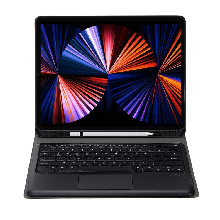 A12B-A Ultra-thin ABS Detachable Bluetooth Keyboard Tablet Case with Touchpad & Pen Slot & Holder for iPad Air 13 2024 / 2025 / Pro 12.9 2021 (Gold) - For iPad Pro by PMC TechLife | Online Shopping South Africa | PMC TechLife | Buy Now Pay Later Mobicred