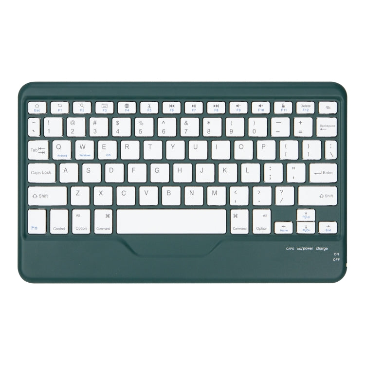 Z098B Pen Slot Bluetooth Keyboard Leather Tablet Case For iPad Air 11 2025/2024/2022/2020 (Green) - For iPad Air by PMC TechLife | Online Shopping South Africa | PMC TechLife | Buy Now Pay Later Mobicred