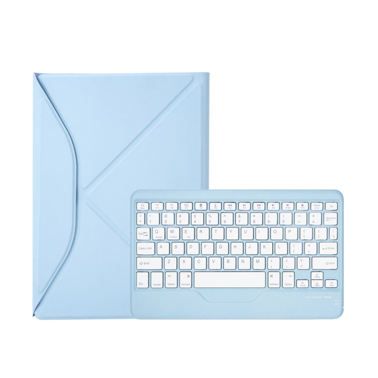 Z11B Pen Slot Bluetooth Keyboard Leather Tablet Case For iPad Pro 11 2021/2020/2018 (Sky Blue) - For iPad Pro by PMC TechLife | Online Shopping South Africa | PMC TechLife