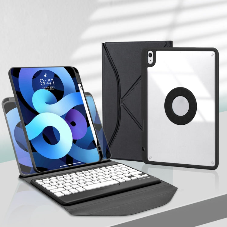 Z102B Pen Slot Bluetooth Keyboard Leather Tablet Case For iPad 10.2 2021/2020/2019 (Black) - For iPad Pro by PMC TechLife | Online Shopping South Africa | PMC TechLife