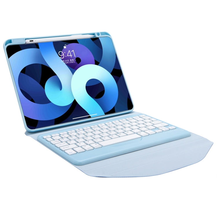 Z102B Pen Slot Bluetooth Keyboard Leather Tablet Case For iPad 10.2 2021/2020/2019 (Sky Blue) - For iPad Pro by PMC TechLife | Online Shopping South Africa | PMC TechLife