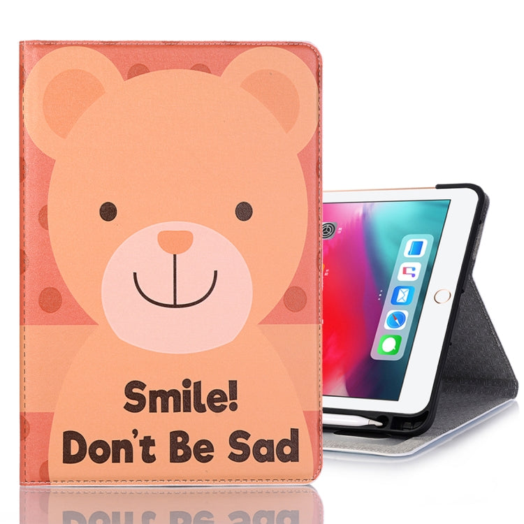 Smile Bear Pattern Horizontal Flip Leather Case for iPad Air 11 2024 / iPad Pro 11 inch (2018),with Card Slots & Holder & Wallet & Photo Frame & Pen slot - iPad Pro 11 (2018) Cases by PMC TechLife | Online Shopping South Africa | PMC TechLife | Buy Now Pay Later Mobicred