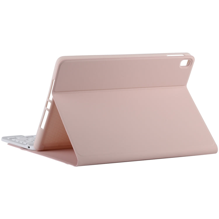 TG11B Detachable Bluetooth White Keyboard + Microfiber Leather Tablet Case for iPad Pro 11 inch (2020), with Pen Slot & Holder (Pink) - For iPad Pro by PMC TechLife | Online Shopping South Africa | PMC TechLife