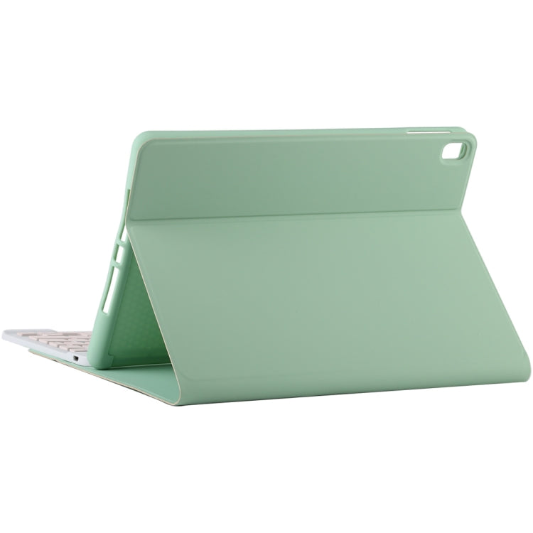 TG11B Detachable Bluetooth Pink Keyboard + Microfiber Leather Tablet Case for iPad Pro 11 inch (2020), with Pen Slot & Holder (Green) - For iPad Pro by PMC TechLife | Online Shopping South Africa | PMC TechLife